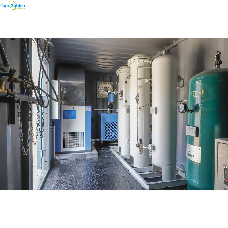 93% ~ 99% Máy tạo ôxy chứa ôxy Nhà máy ôxy di động cho xi lanh