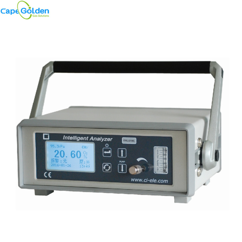 Máy phân tích độ tinh khiết khí oxy cầm tay GNL-2100L 150ml / Min 80% RH